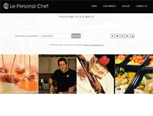 Tablet Screenshot of lepersonalchef.com